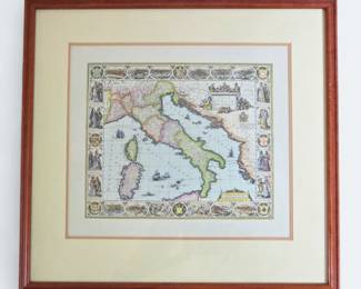 Historic Map of Italy
