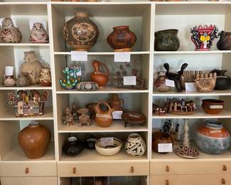 Selection of Signed pottery including Pre Columbia 