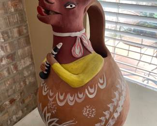 Mexican Folk Art Josefina Aguilar / Oaxaca potter  Cow Jug