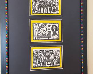 J. Borges/ Beaded frame