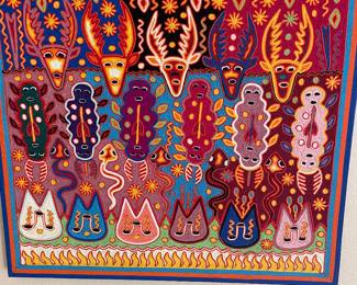 JOSE BENITEZ SANCHEZ / STRING ART/Indigenous Huichol people of Mexico
