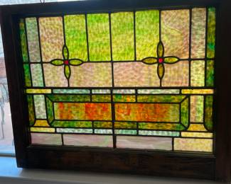 Fabulous antique Stained Glass Window 