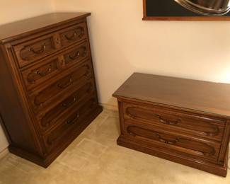 Pair of vintage dressers made by Unique Furniture Makers.