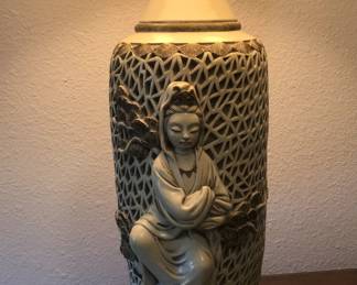 Detail of Reglor "Meditation" lamp.