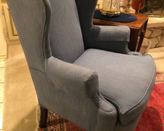 Wingback chair made by Hickorycraft.