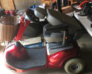Electric scooter 3 wheeler works good
Has new batteries