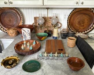 Pottery & Wood Serverware