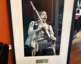 Jimi Hendrix Signed by Photographer 
