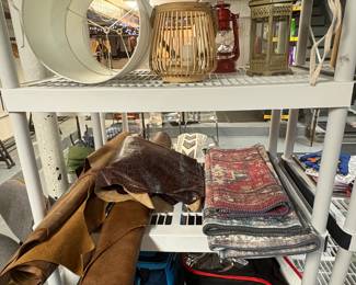 Leather Fabric & Throw Rugs