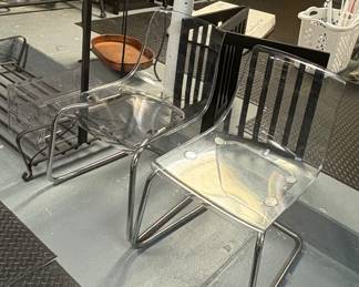 Lucite Chairs 