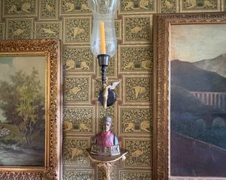 Brass Wall Sconces & Sculptures 