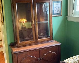 Vintage China Cabinet/Bookcase 