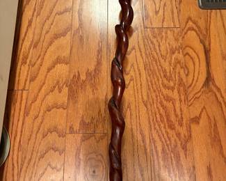 One of several walking canes