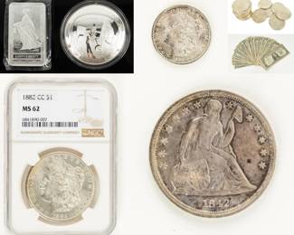 Coins, Currency, paper money 