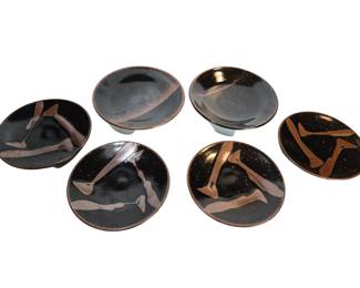 Vintage Japanese Stoneware, GC Marked Plates