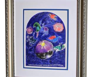 1962 Marc Chagall "Tribe of Simeon" Original Lithograph