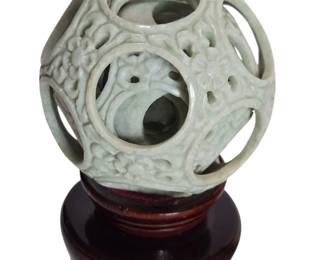 Vintage Natural Jade 5 Layers Happiness Puzzle Balls