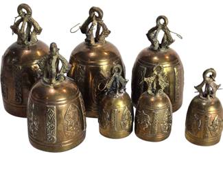 Tibetan Buddhist Prayer Bell Set