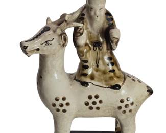 19th Century Chinese Shoulao Deer Figure