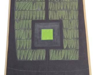 1965 Kunihiro Amano Woodblock "Enclosure II" 11/30