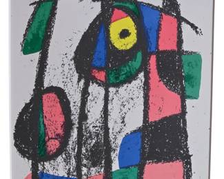 1975 Joan Miro "Lithographs II"  Plate VII Original Lithograph