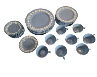 Wedgwood Queens Ware Cream on Lavender Set