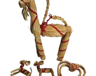 Large Scandinavian Yule Goat Straw Swedish Danish