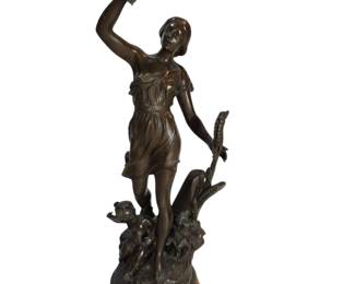 Charles Theodore Perron Cast Bronze Sculpture
