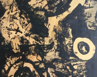 1958 Kenji Ushiku Untitled Original Painting 