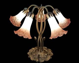 Art Nouveau Style Tulip Table Lamp