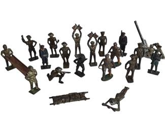 1920-30s Antique Iron Lead Toy Soldiers Barclay
