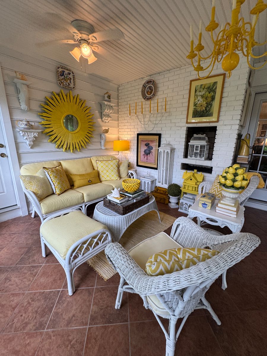 All items for sale in the yellow porch room