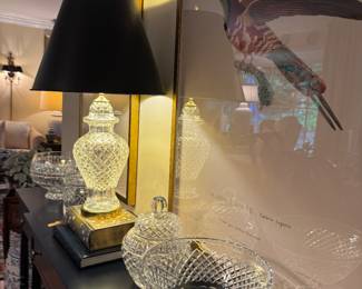 waterford items, waterford lamp