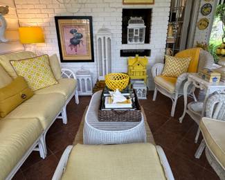 Beautiful yellow porch...everything available