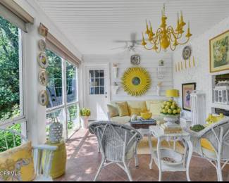 Except the yellow garden stool
