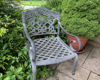 Iron outdoor chair