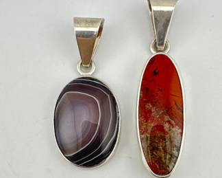 Charles Albert sterling pendants