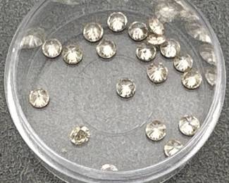 Selection of champagne colored loose diamonds (2 ctw, SI-VS clarity)