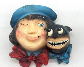 Buster Brown chalkware string holder