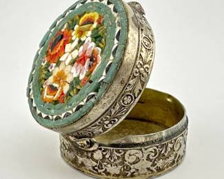 Micromosaic pill box