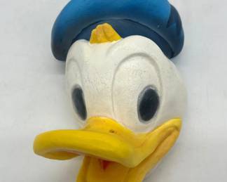 Walt Disney Productions Donald Duck chalkware string holder