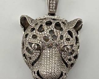 terling panther head pendant