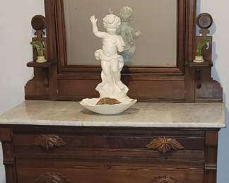 VICTORIAN MARBLE TOP DRESSER