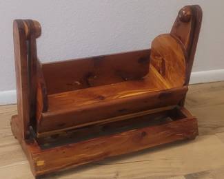 HAND MADE DOLL CRADLE - VERY SWEET