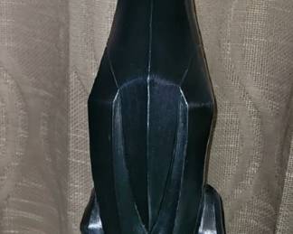 MID-CENTURY CUBIST CAT, UNIVERSAL STATUARY CO. 2FT TALL INCLUDES BASE