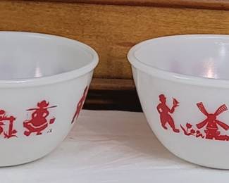 HAZEL ATLAS MILK GLASS BOWLS