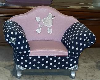 PINK POODLE JEWELRY BOX - LIFTS OPEN