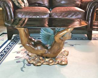 ELEGANT CHERUB COFFEE TABLE (SEE NEXT PIC)