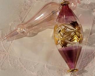 HAND BLOWN GLASS ORNAMENTS 