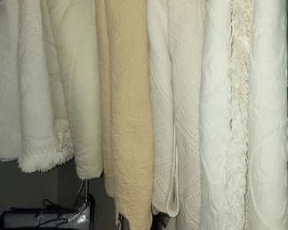 LOTS OF LINEN - BEDDING, SPREADS, CURTAINS, TABLECLOTHS, TOWELS & MORE!